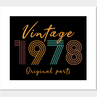 Vintage 1978 Birthday Posters and Art